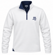 Zip Pullover – White / Blue